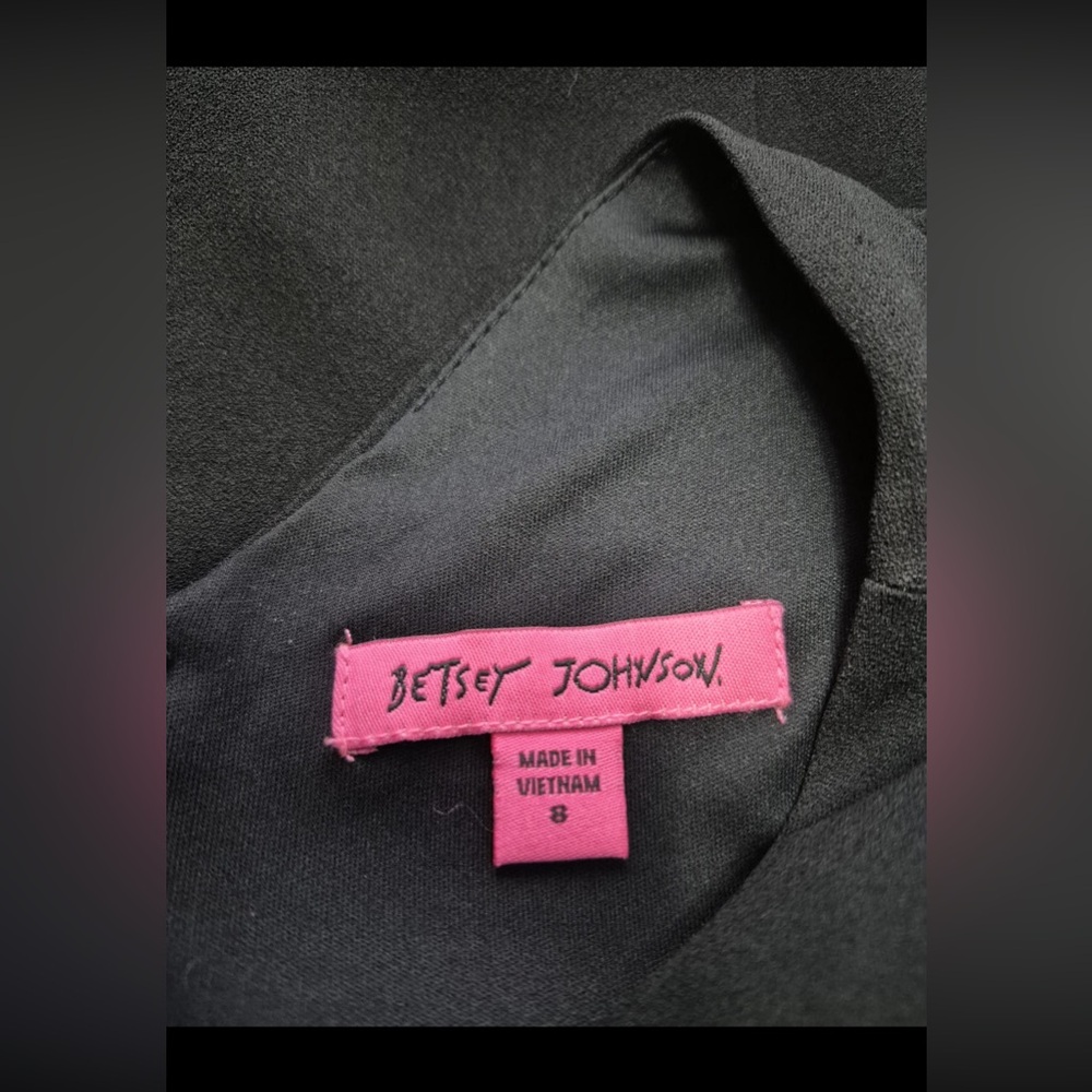 Betsey Johnson Black and Pink Fabric - Picture 5 of 8
